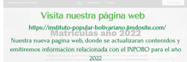 aula web https://instituto-popular-bolivariano.jimdosite.com/